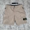 STONE ISLAND STRETCH COTTON CANVAS CARGO BERMUDA