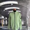 STONE ISLAND FULL ZIP HIGH NECK SWEATSHIRT