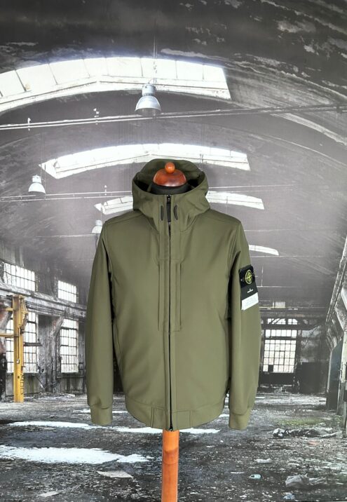 STONE ISLAND SOFT SHELL-R_E.DYE® TECHNOLOGY IN RECYCLED POLYESTER JACKET
