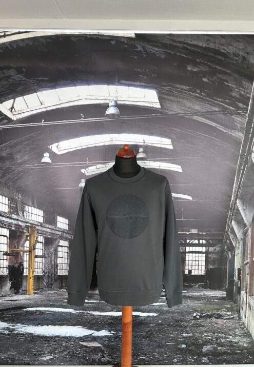 STONE ISLAND INDUSTRIAL ONE PRINT CREWNECK SWEATSHIRT