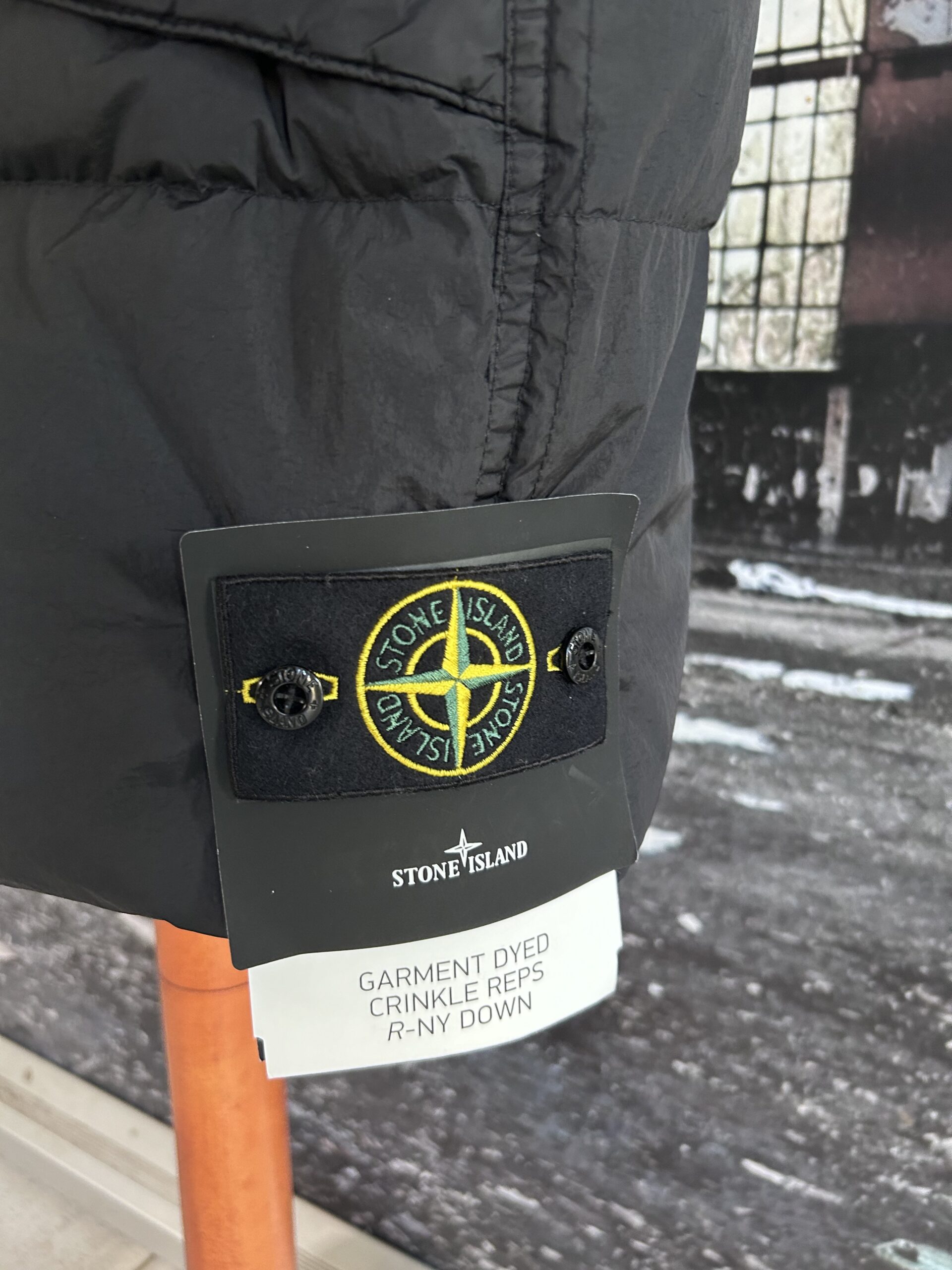 Recycled Nylon Stone Island Garment Dyed Crinkle Reps Recycled 