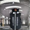 STONE ISLAND MARINA_RUBBER WAX POPLIN DOWN GILET