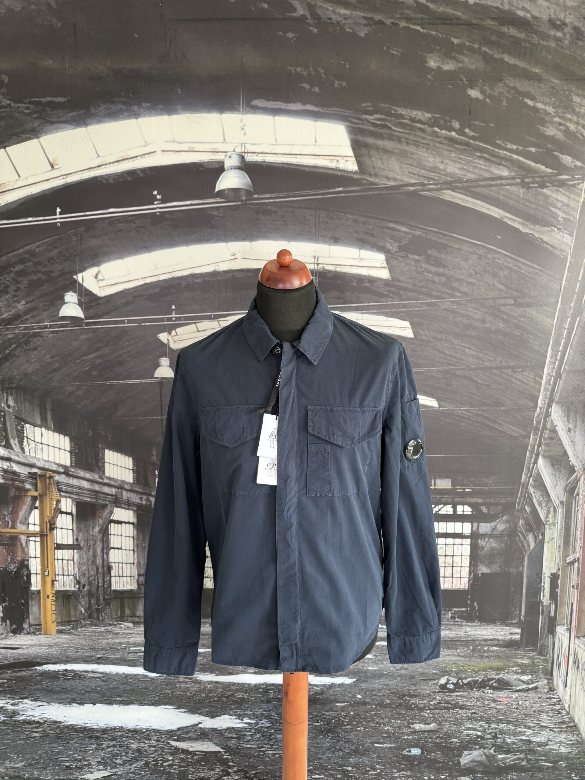 Cp company gabardine hooded overshirt online