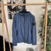 STONE ISLAND GARMENT DYED CRINKLE REPS HOODED JACKET