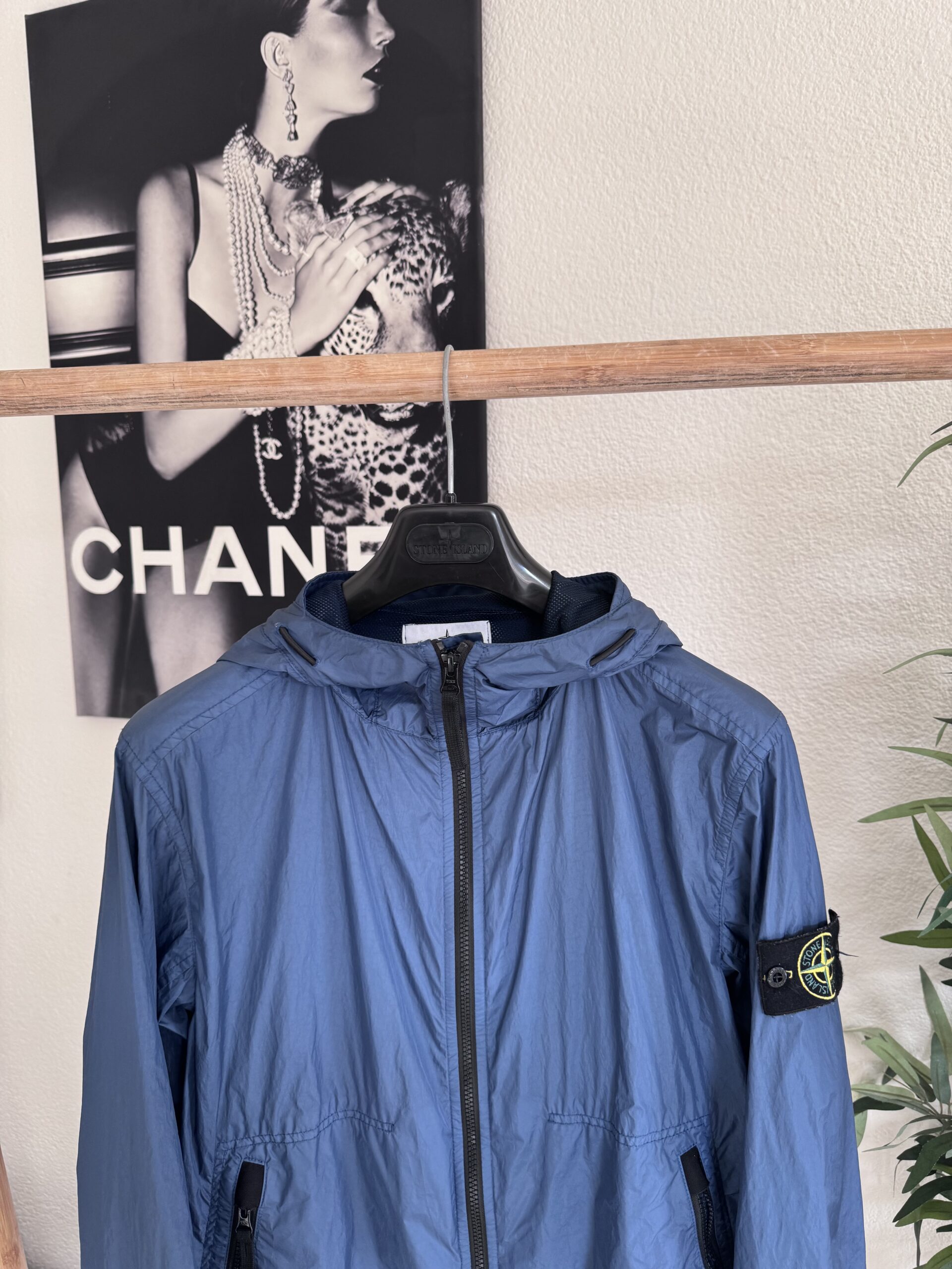 STONE ISLAND GARMENT DYED CRINKLE REPS HOODED JACKET - X Clothing