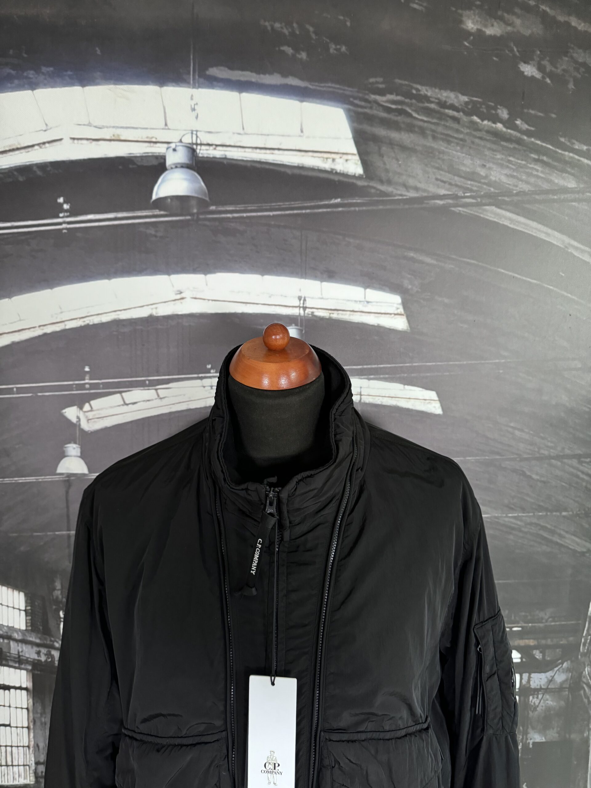 C.P. COMPANY CHROME R ZIPPERS PADDED LENS JACKET - X Clothing