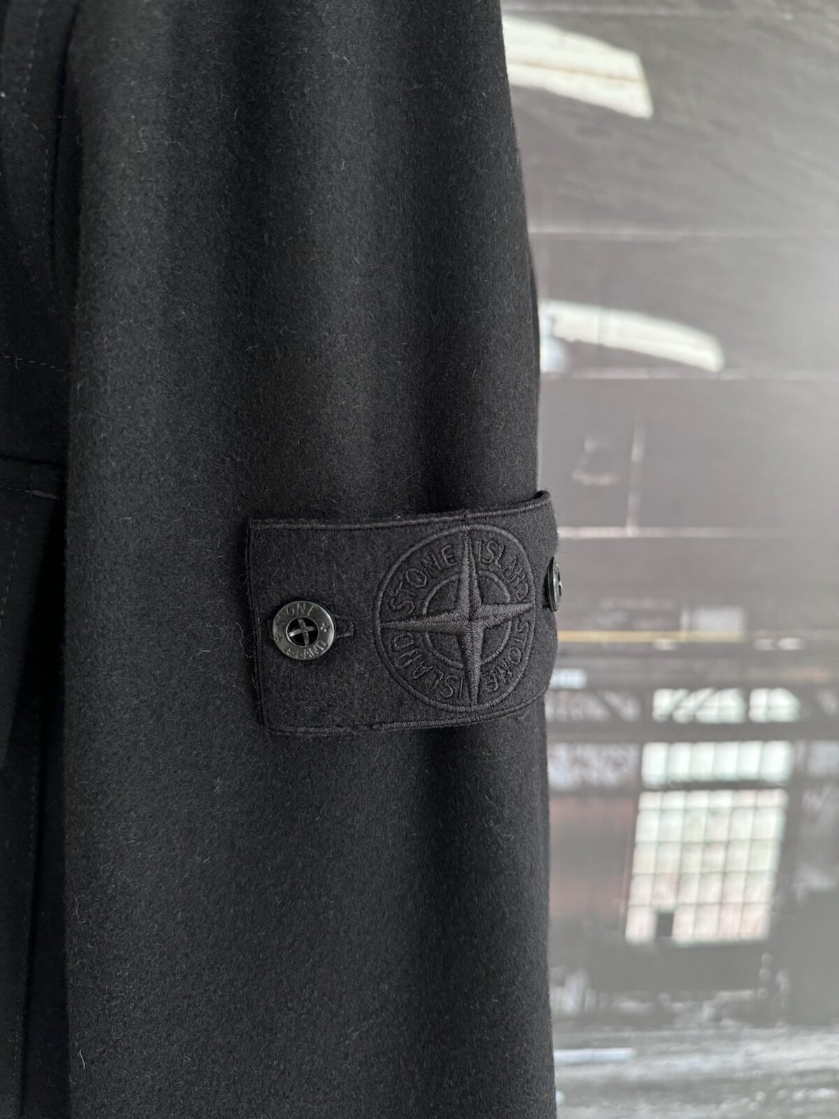STONE ISLAND WOOL NYLON FLANNEL GHOST PIECE OVERSHIRT - X STONE ISLAND WOOL NYLON FLANNEL GHOST PIECE OVERSHIRT - X