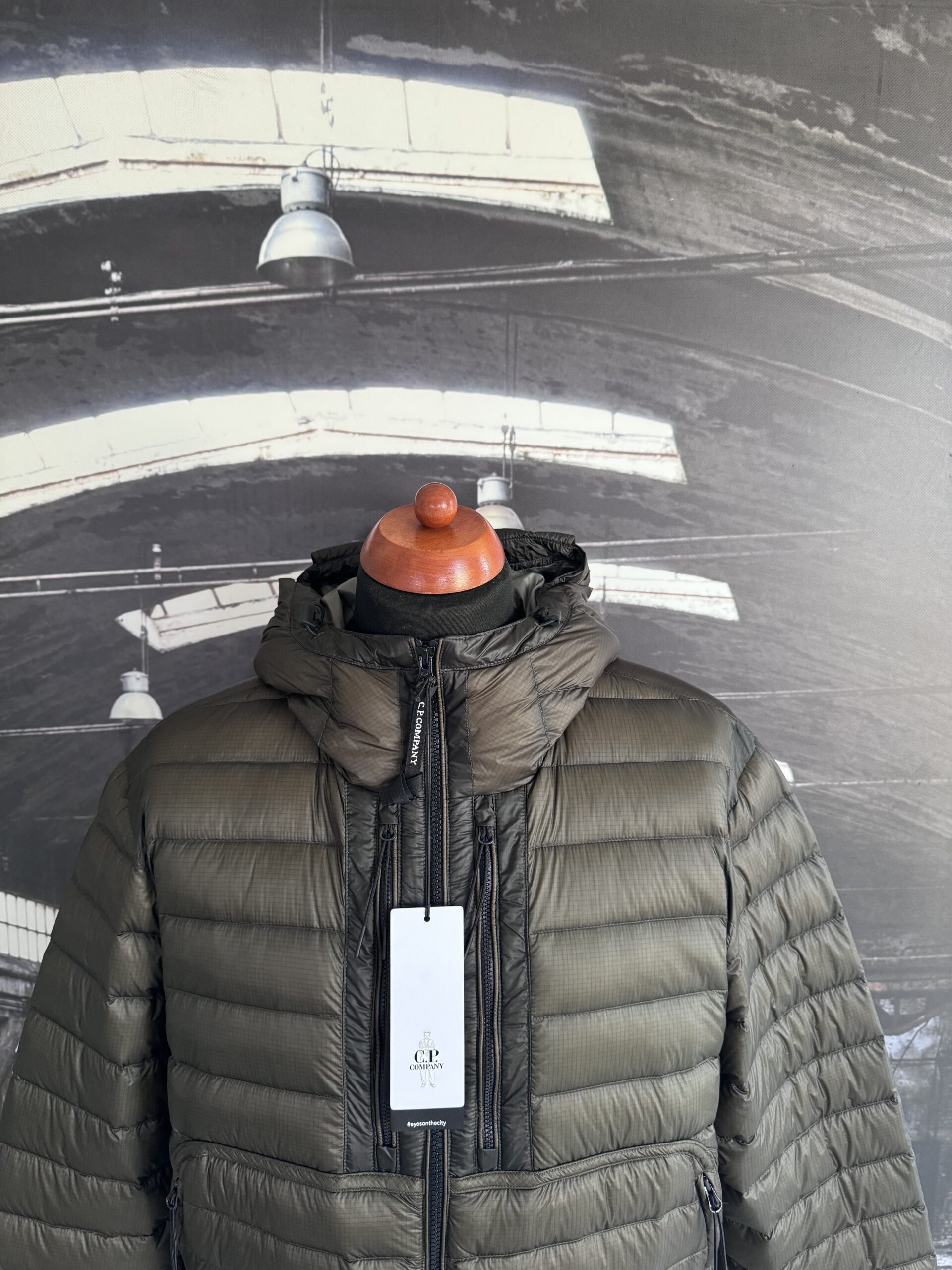C.P. COMPANY D.D. SHELL GOGGLE DOWN JACKET - X Clothing