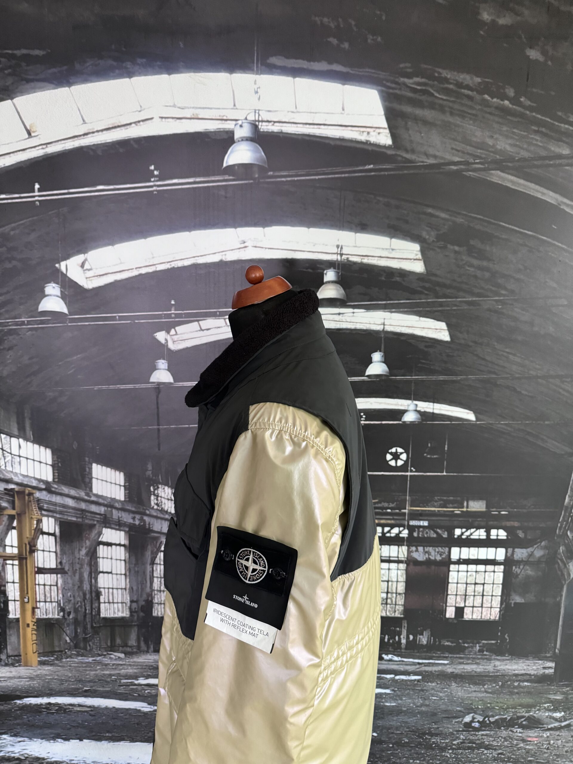Stone island iridescent gilet cheap