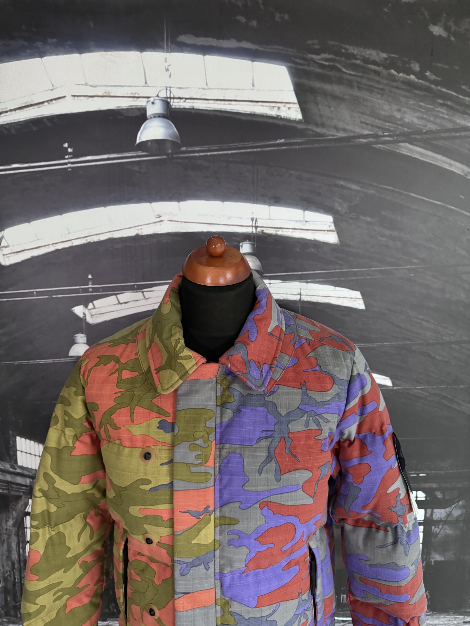 ★STONE ★S.I. HERITAGE CAMO PILE フーディー Stone Island Men's Heritage Camo Fleece Hoody in Lavender