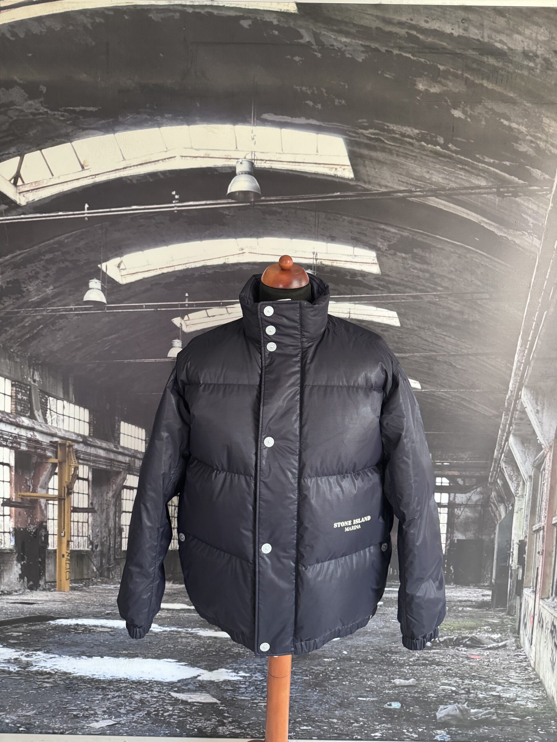 STONE ISLAND MARINA NYLON RIPSTOP COVER DOWN JACKET - X Clothing