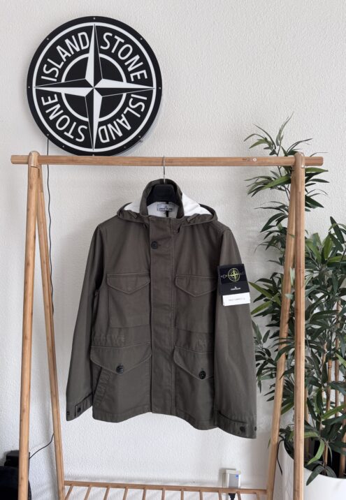 STONE ISLAND RASO GOMMATO 3L, ORGANIC COTTON JACKET