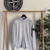 STONE ISLAND FULL ZIP HOODED SWEATSHIRT