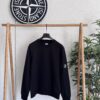C.P. COMPANY DIAGONAL RAISED FLEECE CREWNECK LENS SWEATSHIRT