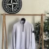 STONE ISLAND ORGANIC COTTON HALF ZIP SWEATSHIRT