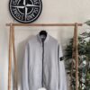 STONE ISLAND ORGANIC COTTON FULL ZIP SWEATSHIRT