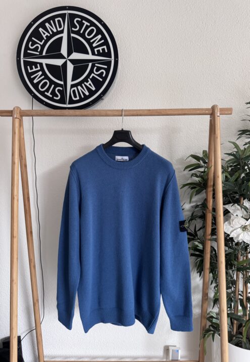 STONE ISLAND LAMBSWOOL KNIT CREWNECK SWEATER