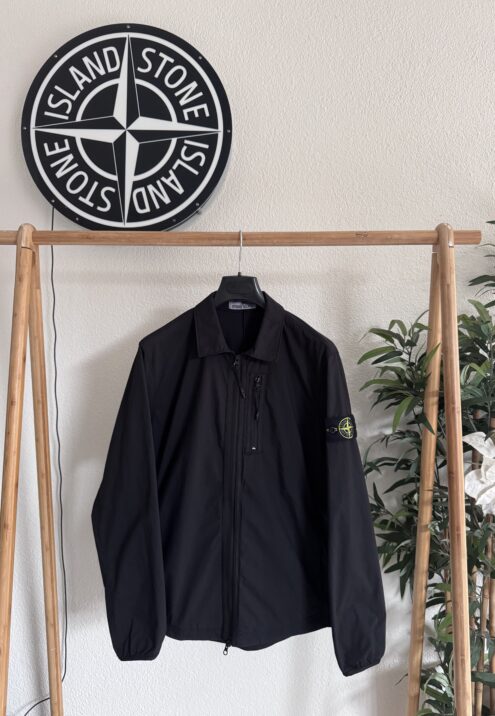 STONE ISLAND STRETCH COTTON NYLON TWILL OVERSHIRT