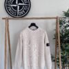 STONE ISLAND FISHERMAN'S RIB COTTON RAW BEAUTY CREWNECK