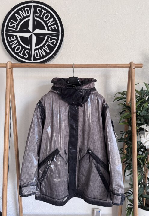 STONE ISLAND UNEVEN RIPSTOP PRISMATICO HOODED JACKET