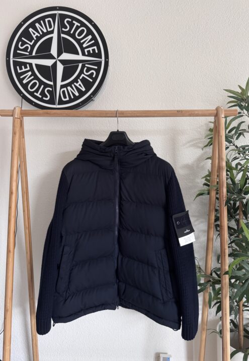 STONE ISLAND GHOST TWILL WOOL-TC WITH KNIT GHOST PIECE JACKET