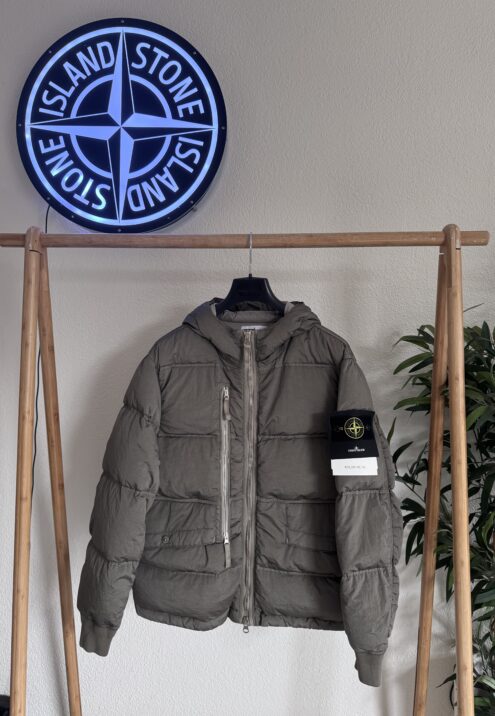 STONE ISLAND NYLON METAL IN ECONYL® HOODED DOWN JACKET