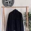 STONE ISLAND WOOL NYLON FLANNEL GHOST OVERSHIRT