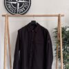 STONE ISLAND WOOL NYLON FLANNEL GHOST OVERSHIRT