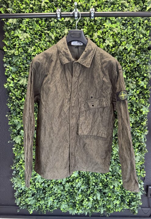STONE ISLAND WRINKLED CORDUROY 500-TC OVERSHIRT