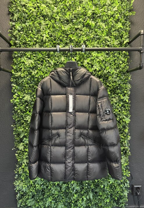 C.P. COMPANY D.D. SHELL LONG HOODED DOWN JACKET