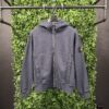 STONE ISLAND HEAVY COTTON FULL ZIP SWEATSHIRT
