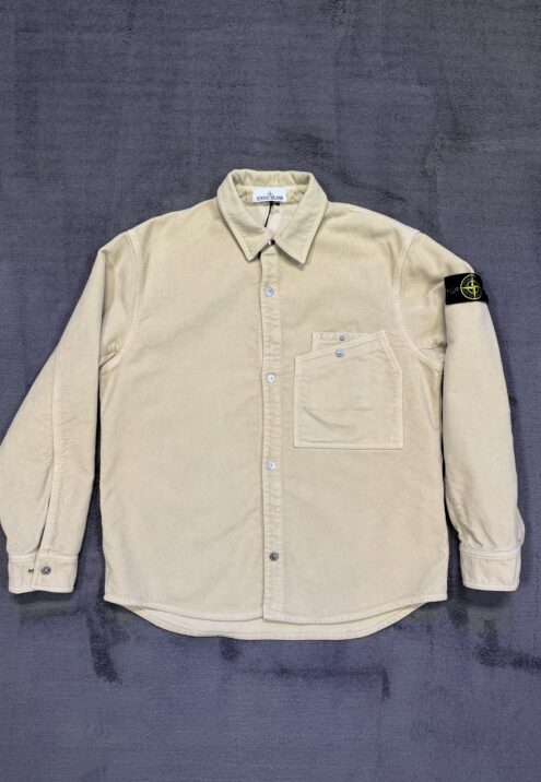STONE ISLAND COTTON MOLESKIN-TC OVERSHIRT