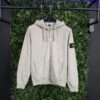 STONE ISLAND FULL ZIP HOODED SWEATSHIRT