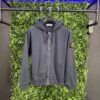 STONE ISLAND FULL ZIP HOODED SWEATSHIRT