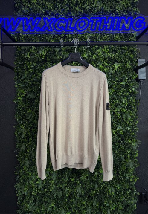 STONE ISLAND SOFT ORGANIC COTTON KNIT CREWNECK JUMPER