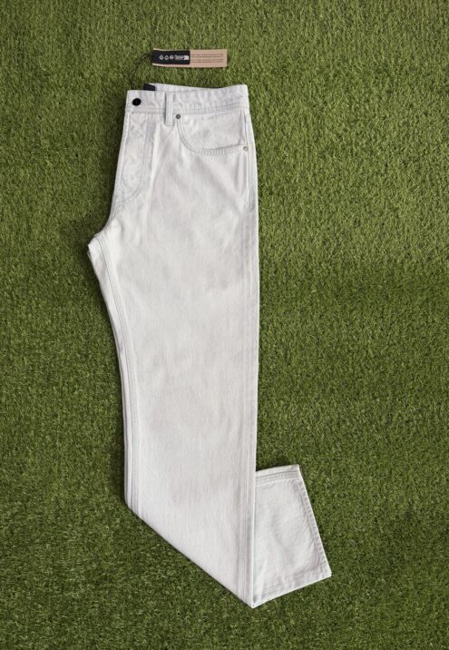 STONE ISLAND STRETCH INDIGO DENIM ULTRA BLEACH JEANS