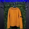 C.P. COMPANY DIAGONAL RAISED FLEECE HOODED LENS SWEATSHIRT