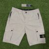 STONE ISLAND STRETCH ORGANIC COTTON TWILL SHORTS