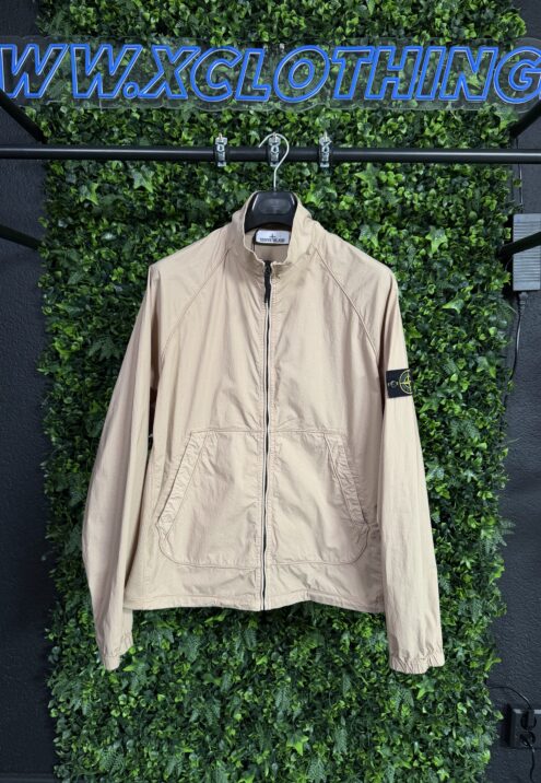 STONE ISLAND STRETCH COTTON TELA TECHNO ZIP UP TRACK JACKET