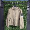 STONE ISLAND ORGANIC-LOOK NYLON PANAMA-TC JACKET