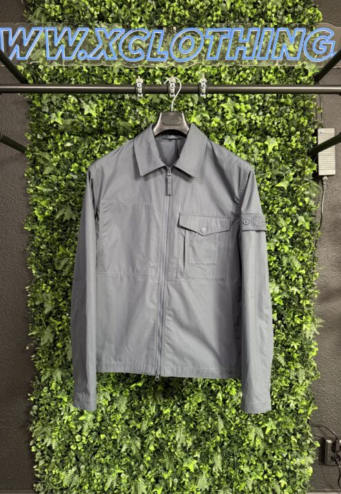 STONE ISLAND ALL-WEATHER COTTON CANVAS_S.I. GHOST OVERSHIRT