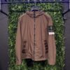 STONE ISLAND GARMENT DYED CRINKLE REPS HOODED JACKET