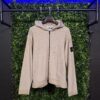 STONE ISLAND PLUSH STITCH ORGANIC COTTON FULL ZIP HOODIE