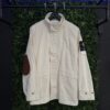 STONE ISLAND NATURAL COTTON GABARDINE RAW BEAUTY JACKET