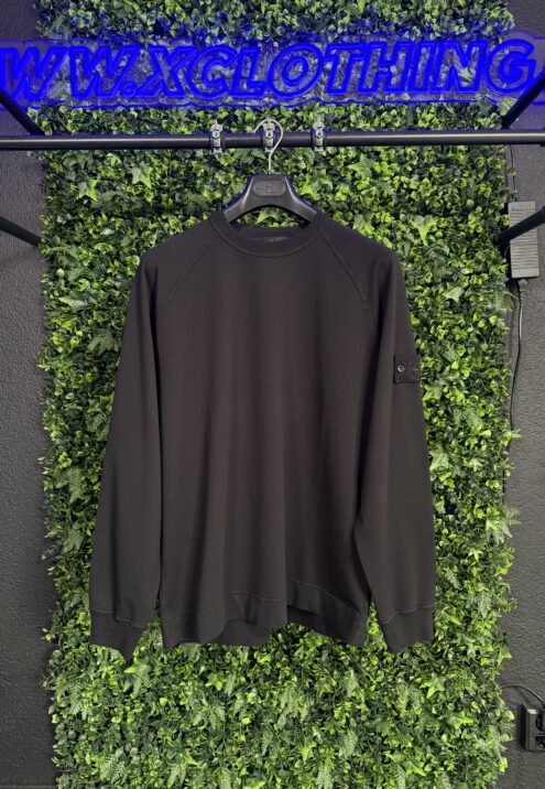 STONE ISLAND GHOST COTTON STRETCH CREWNECK SWEATSHIRT