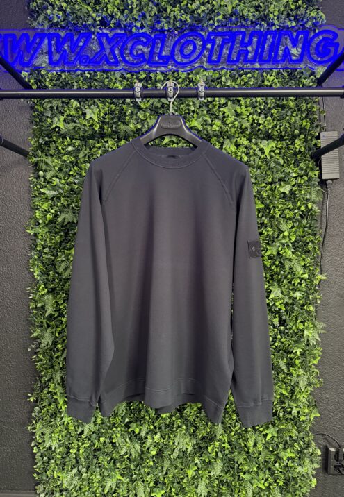 STONE ISLAND GHOST COTTON STRETCH CREWNECK SWEATSHIRT