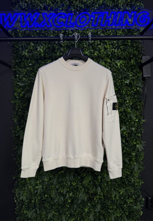 STONE ISLAND ORGANIC COTTON CREWNECK SWEATSHIRT