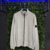 STONE ISLAND ORGANIC COTTON FULL ZIP SWEATSHIRT