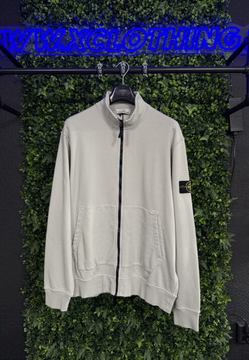 STONE ISLAND ORGANIC COTTON FULL ZIP SWEATSHIRT