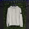 STONE ISLAND ORGANIC COTTON FLEECE HOODIE
